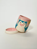 Mini Pink Snorlax Mug